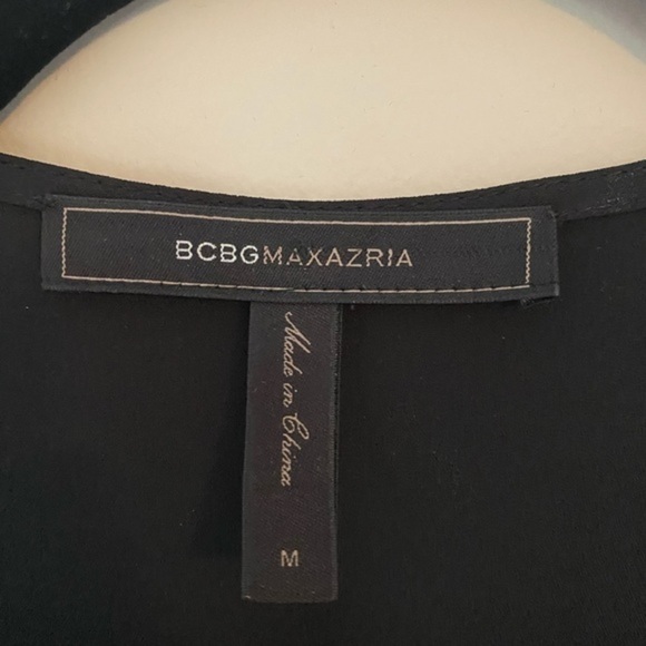 NWOT BCBG shorts romper black size Medium - Picture 2 of 8